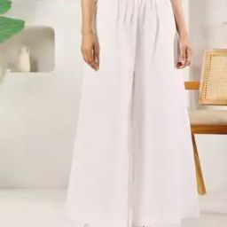 Women Palazzos with Lace-Hemline-image-28