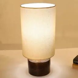 Cylinder Shaped Wooden Lampshade Lamp-17