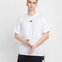 Men Regular Fit Crew-Neck T-Shirt with Logo Print-image-63