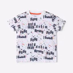 Brand Print Round-Neck T-Shirt-image-95
