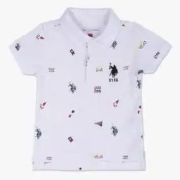 Boys Brand Print Regular Fit Polo T-Shirt-image-36