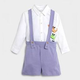 Graphic Print Cotton Short & Shirt Sets-picture-36