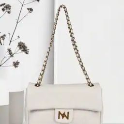 Women Shoulder Bag with Brand-Plaque-image-1