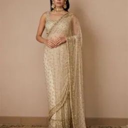 Women Embellished Net Saree-image-6