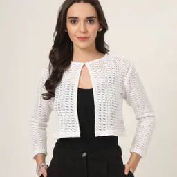 Women Self-design Shrug-picture-29