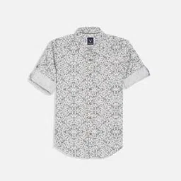 allen solly Boys Printed Slim Fit Shirt-picture-2