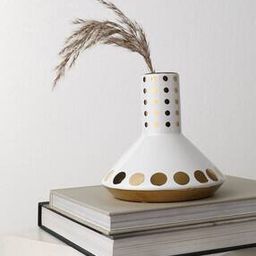 Polka-Dot Pattern Ceramic Vase-image-6