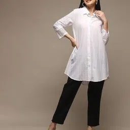 biba Women Embroidered Shirt with Spread Collar-picture-14