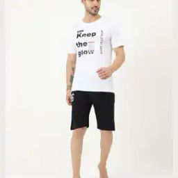 Typographic Lounge wear -Tshirts and Shorts Set-image-88