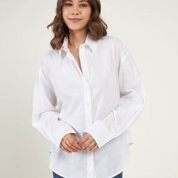 Women Oversized Fit Shirt with Button Closure-picture-1