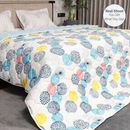 200 GSM Quilted Single Reversible Comforter-17