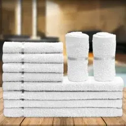 Set of 10 450 GSM 100% Cotton Face Towels-image-32