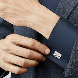 Striped Brass Cufflinks-33