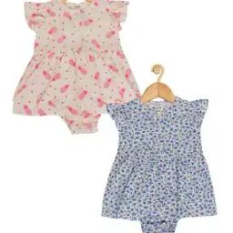 creative kid's Pack of 2 Printed Romper Dresses-picture-13