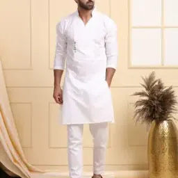 Men Stylised Fit Kurta with Full-Length Sleeves-image-42