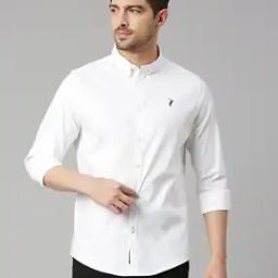 thomas scott Slim Fit Shirt with Button Down Collar-picture-18