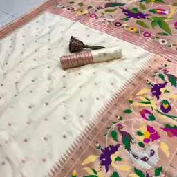 Women Soft Kanchivaram Paithani Silk Saree-image-97