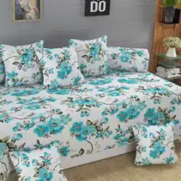 homefab india 180 TC Floral Print Single Diwan Set-picture-43