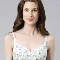 enamor Floral Print Non-Padded T-Shirt Bra-picture-7