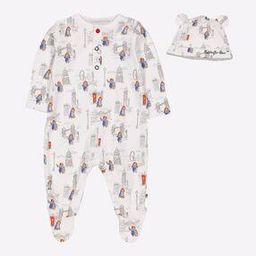 Paddington Bear Print Sleepsuit with Hat-image-17