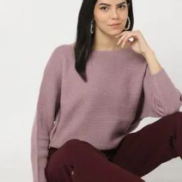 Knitted Round-Neck Pullover-image-6