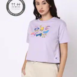 Women Printed Boxy Fit Cropped T-Shirt-image-46