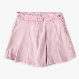 Pleated Denim Skorts-image-30