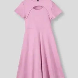 rio girls Girls Knitted Cutout A-Line Dress-picture-20