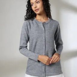 Women Ribbed Cardigan-image-18