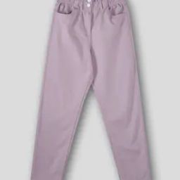 Girls Paperbag Straight Fit Jeans-image-47
