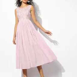 Women Embroidered Fit & Flare Dress-31