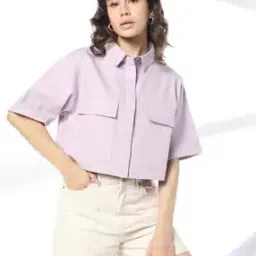 rio Women Regular Fit Shirt with Flap Pockets-picture-35