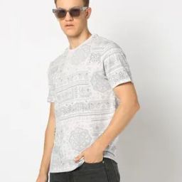Men Printed Regular Fit Crew-Neck T-Shirt-picture-14