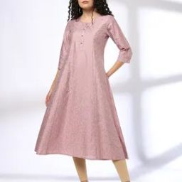 Women Floral Print Round-Neck A-Line Kurta-image-82