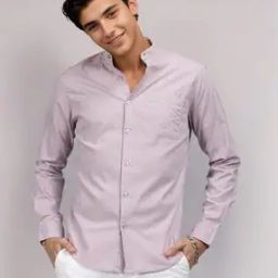 Men Cotton Slim Fit Shirt with Patch Pocket-image-38