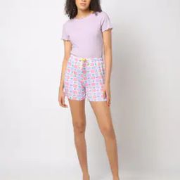 Women Graphic Print Regular Fit Shorts-image-87