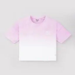 Girls Sustainable Ombre-Dyed Round-Neck T-Shirt-image-44