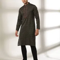 samav Printed Slim Fit Kurta-picture-36