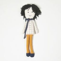 Handmade Pixie-Haired Plush Rag Doll-42