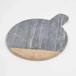 Fusion Wood & Stone Round Chopping Board-image-41
