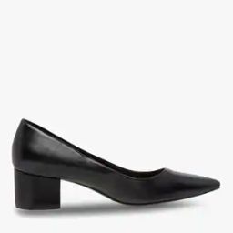 W04 Pointed-Toe Chunky Heeled Shoes-image-14