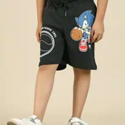 Boys Graphic Print Regular Fit Shorts-image-67