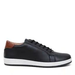 Men Lace-Up Sneakers with Faux Leather Upper-image-17