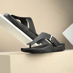 leoncino Men T-Strap Flip-Flops with Round Shaped Toes image 1
