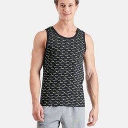 Men Micro Print Regular Fit Sleeveless Vest-picture-17