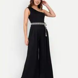 One-Shoulder Jumpsuit with Belt-image-40