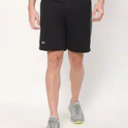 Solid Regular Fit Shorts-image-1