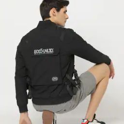 Utility Regular Fit Bomber Jacket-image-10