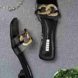 Open-Toe Slip-On Heeled Sandals-23