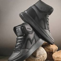 Men High-Top Lace-Up Sneakers-52